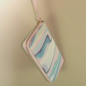 Claire's Pastel Marble Wristlet Handbag